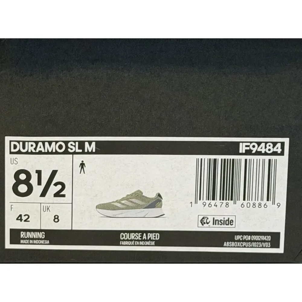 adidas Men's Duramo SL M Running Athletic Shoes Size 8.5 Grey Blue IF9484 NEW